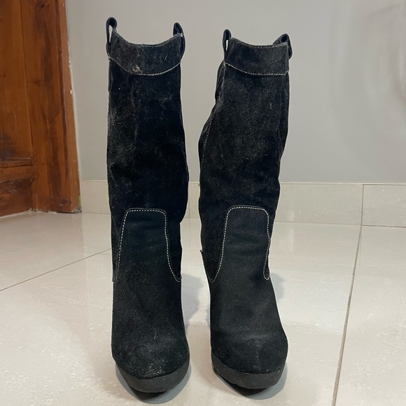 Dollhouse Faux Suede Slouch Boots - Picture 2 of 4